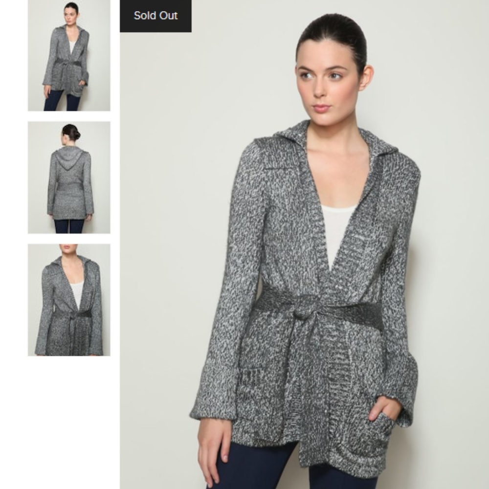 525 America  Tweed Hooded Wrap